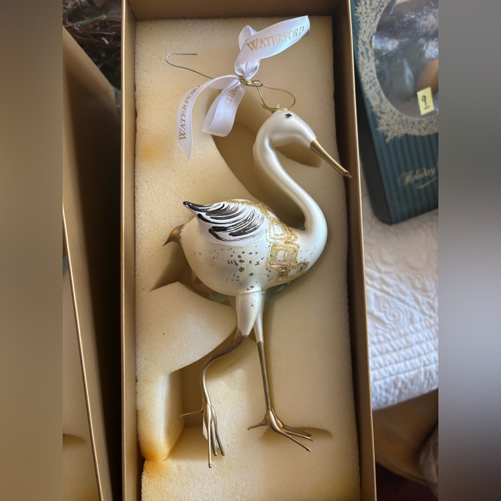 Waterford Heirloom 9” Stork Ornament